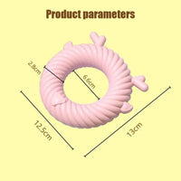 HKM-5212605 Interactive Dog Teething Plush Toy - Chew and Teeth Cleaning Deer Shape for Small to Large Dogs