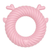 HKM-5212605 Interactive Dog Teething Plush Toy - Chew and Teeth Cleaning Deer Shape for Small to Large Dogs