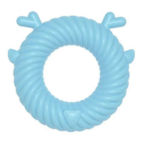 HKM-5212605 Interactive Dog Teething Plush Toy - Chew and Teeth Cleaning Deer Shape for Small to Large Dogs