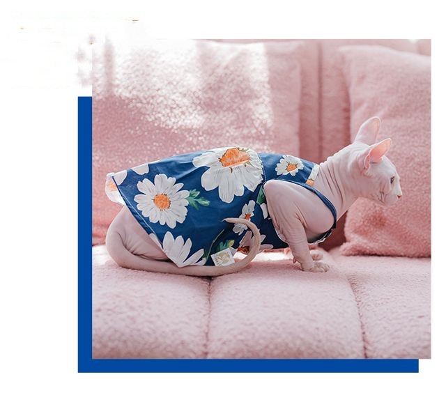HKM-5212733 Cotton Dress for Pets in Various Sizes (XS, S, M)