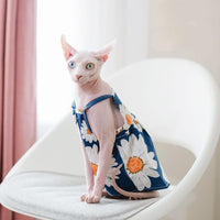 HKM-5212733 Cotton Dress for Pets in Various Sizes (XS, S, M)