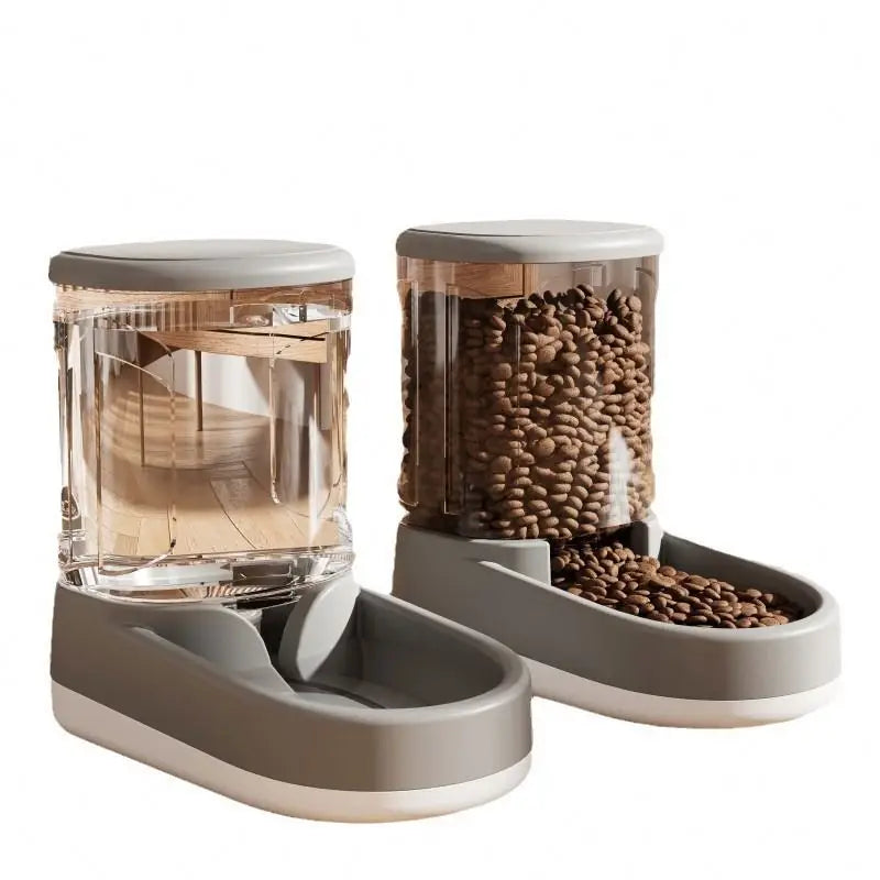 HKM-521299 Automatic Pet Feeder and Water Dispenser for Cats and Small Dogs