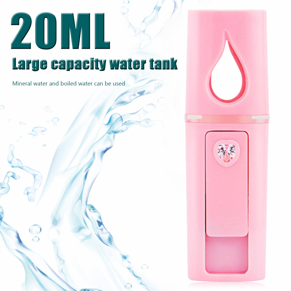 HKM-521299 USB Rechargeable Cold Mist Humidifier with Water Replenishment Meter and Mirror Finish