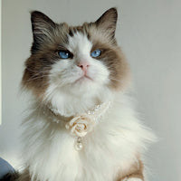 HKM-5213117 Stylish Magnolia Flower Fragrance Collar Accessory for Cats and Dogs