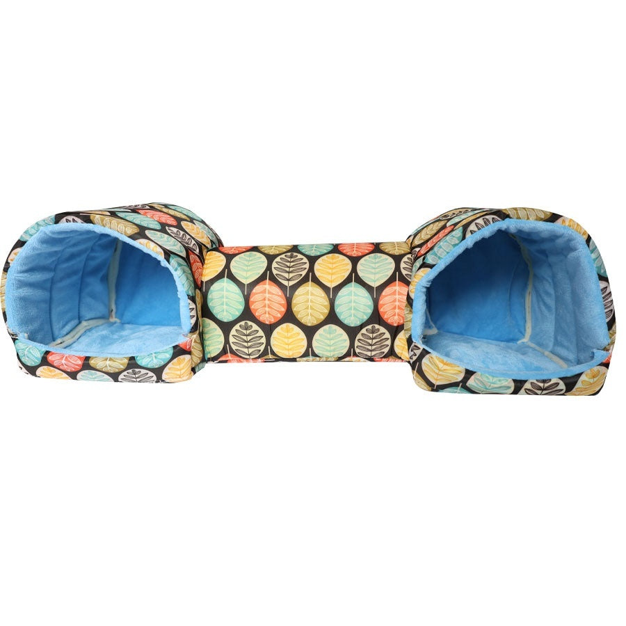 HKM-5214781 Cozy Polyester Nest for Small Pets - Warmth Retention Villa for Hamsters, Squirrels, Guinea Pigs & More