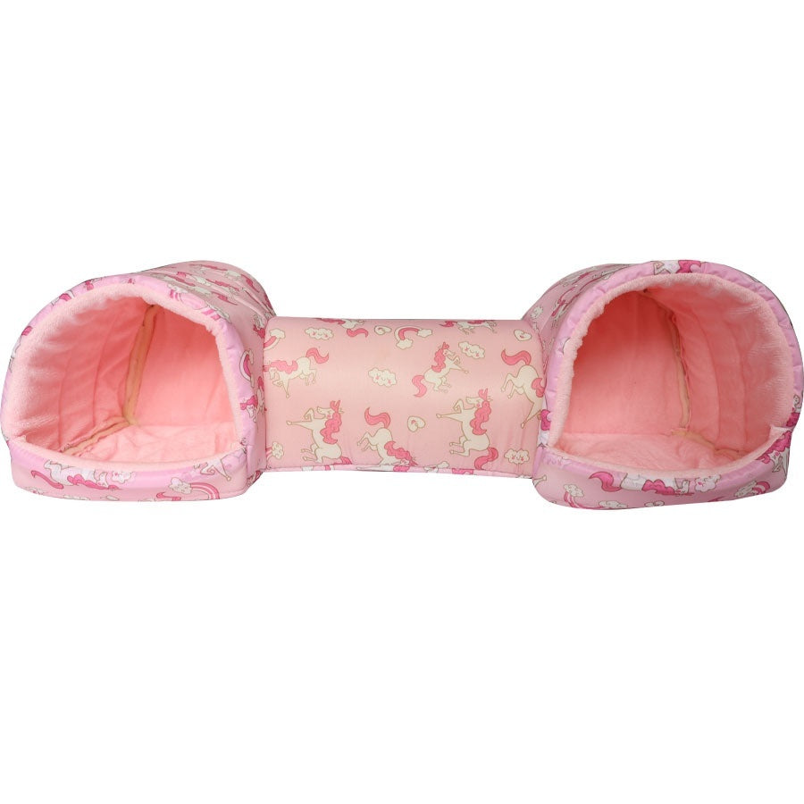 HKM-5214781 Cozy Polyester Nest for Small Pets - Warmth Retention Villa for Hamsters, Squirrels, Guinea Pigs & More