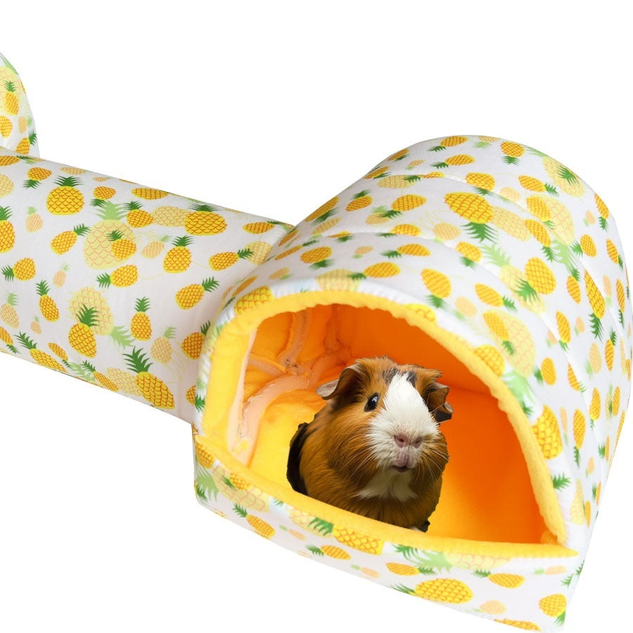 HKM-5214781 Cozy Polyester Nest for Small Pets - Warmth Retention Villa for Hamsters, Squirrels, Guinea Pigs & More