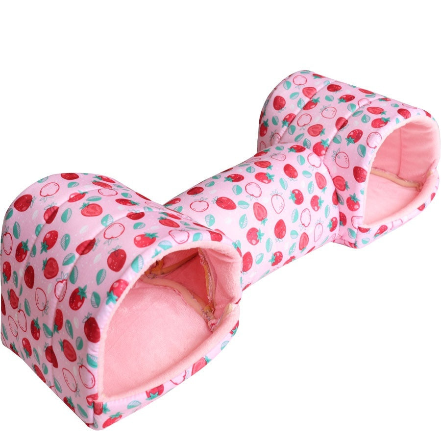 HKM-5214781 Cozy Polyester Nest for Small Pets - Warmth Retention Villa for Hamsters, Squirrels, Guinea Pigs & More