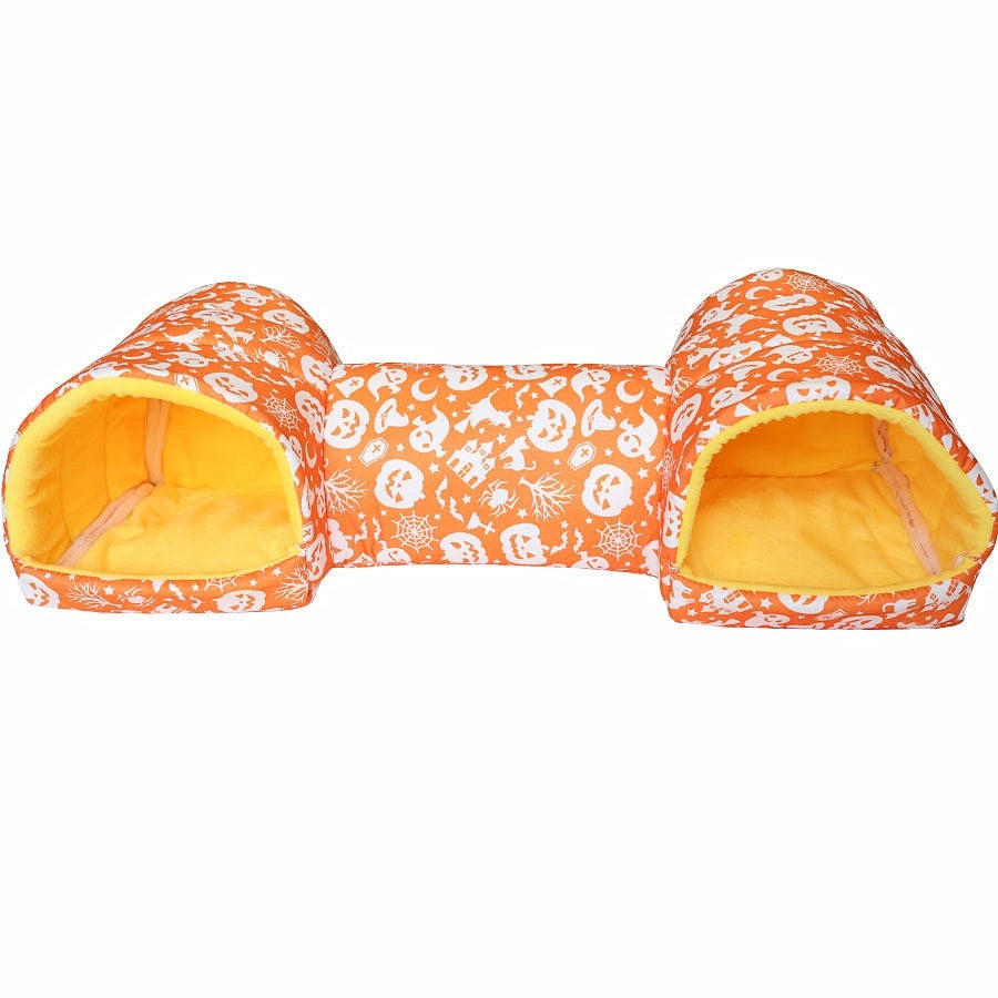 HKM-5214781 Cozy Polyester Nest for Small Pets - Warmth Retention Villa for Hamsters, Squirrels, Guinea Pigs & More