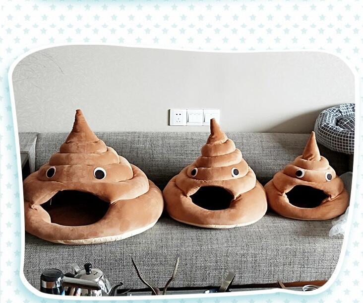 HKM-5215165 Cotton Velvet Cat Litter Box in Brown - Multiple Sizes Available