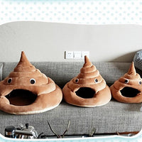 HKM-5215165 Cotton Velvet Cat Litter Box in Brown - Multiple Sizes Available