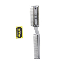 HKM-5215677 Pet Cleaning Comb for Dogs and Cats with Bonus Blade - Plastic Grooming Tool