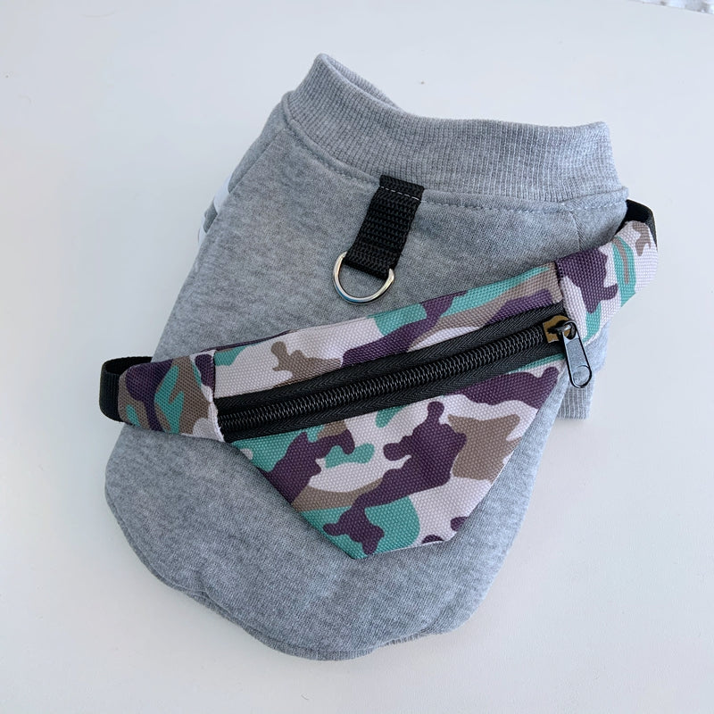 HKM-5216189 Cozy Cotton Dog Hoodie Coat for Autumn and Winter, Sleeved Design, Available in Multiple Sizes
