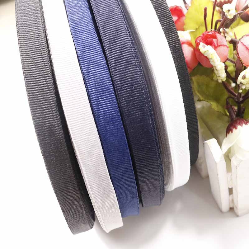HKM-521619 Polyester 1cm Plain Weave Webbing for Fashion and Accessories