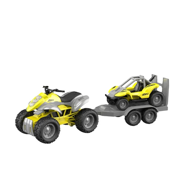 HKM-521747 Friction-Powered 1:16 Scale Motorcycle Toy with Lights and Sound for Kids