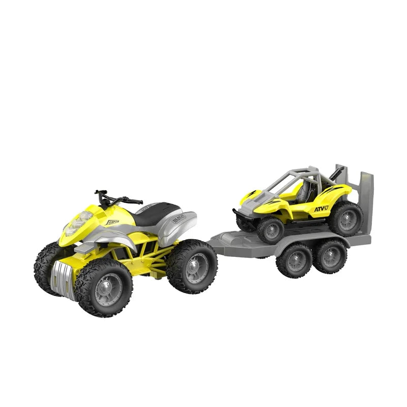 HKM-521747 Friction-Powered 1:16 Scale Motorcycle Toy with Lights and Sound for Kids