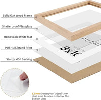 HKM-521811 Classic Wooden Photo Frame for Elegant Photo Display with Glass Insert