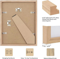 HKM-521811 Classic Wooden Photo Frame for Elegant Photo Display with Glass Insert