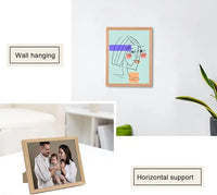 HKM-521811 Classic Wooden Photo Frame for Elegant Photo Display with Glass Insert