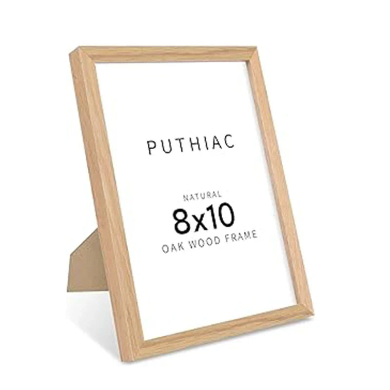 HKM-521811 Classic Wooden Photo Frame for Elegant Photo Display with Glass Insert