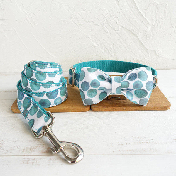 HKM-5218877 Pet Bow Collar Jewelry - Polyester Material, Multiple Sizes Available (XS to XL)