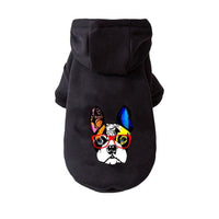 HKM-5219261 Cozy Cotton Hoodie for Dogs - Warm and Loose Fit in Black, Grey, Red, Sizes S-XXL