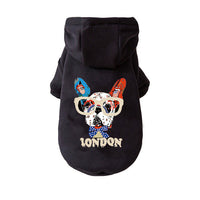 HKM-5219261 Cozy Cotton Hoodie for Dogs - Warm and Loose Fit in Black, Grey, Red, Sizes S-XXL