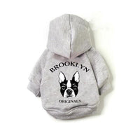 HKM-5219261 Cozy Cotton Hoodie for Dogs - Warm and Loose Fit in Black, Grey, Red, Sizes S-XXL