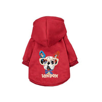 HKM-5219261 Cozy Cotton Hoodie for Dogs - Warm and Loose Fit in Black, Grey, Red, Sizes S-XXL