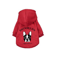HKM-5219261 Cozy Cotton Hoodie for Dogs - Warm and Loose Fit in Black, Grey, Red, Sizes S-XXL