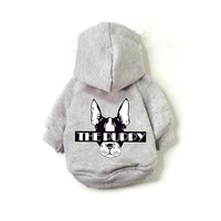HKM-5219261 Cozy Cotton Hoodie for Dogs - Warm and Loose Fit in Black, Grey, Red, Sizes S-XXL
