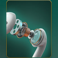 HKM-522131 Wireless Semi-in-Ear Bluetooth Headset with Noise Reduction and 24-Hour Battery Life