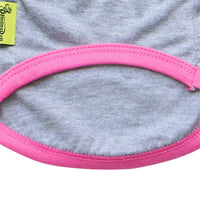 HKM-5221437 Cotton Leisure Vest for Small Dogs - Teddy Pomeranian Style with Happy Monkey Design