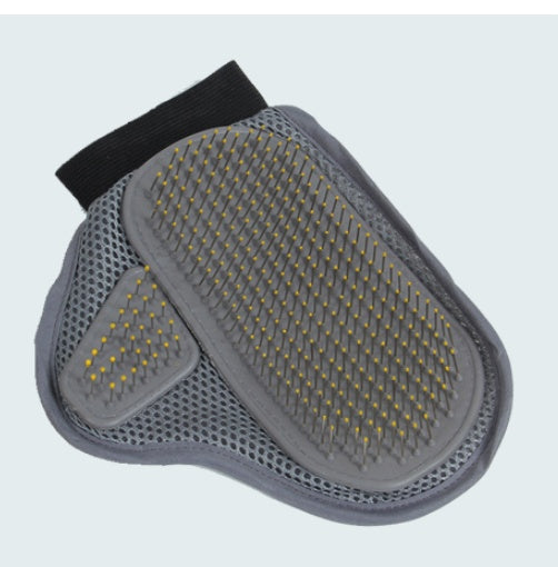 HKM-5222461 Pet Bathing and Massage Gloves - Metal Brush, 23.5x18.5cm