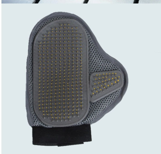 HKM-5222461 Pet Bathing and Massage Gloves - Metal Brush, 23.5x18.5cm