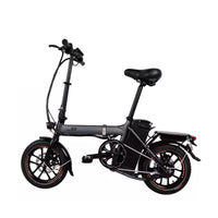 HKM-522259 Compact 48V 14-Inch Electric Foldable Bicycle with Integrated Battery and Disc Brake