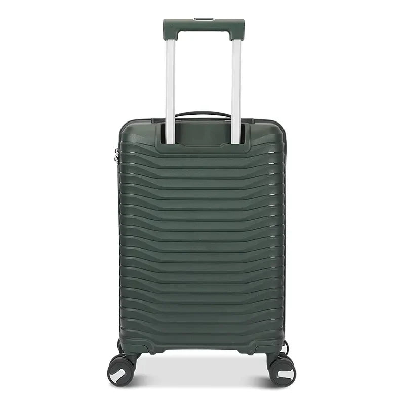 HKM-522323 Custom Colour Designer 3-Piece Trolley Luggage Set - Carry-On Suitcase 20, 24, 28 Inch PP Material
