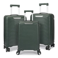 HKM-522323 Custom Colour Designer 3-Piece Trolley Luggage Set - Carry-On Suitcase 20, 24, 28 Inch PP Material