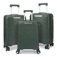 HKM-522323 Custom Colour Designer 3-Piece Trolley Luggage Set - Carry-On Suitcase 20, 24, 28 Inch PP Material