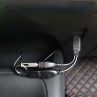 HKM-522323 Mounted USB Data and Charging Cable Extension Adapter - 15cm Length, Flame Retardant Design
