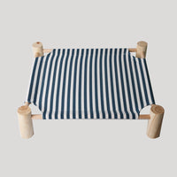 HKM-5225277 Elevated Solid Wood Pet Bed with Removable and Washable Mats for Cats and Dogs