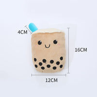 HKM-5226301 Milk Tea Plush Dog Toy – Soft & Durable Chew Resistance for Pets