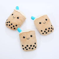 HKM-5226301 Milk Tea Plush Dog Toy – Soft & Durable Chew Resistance for Pets