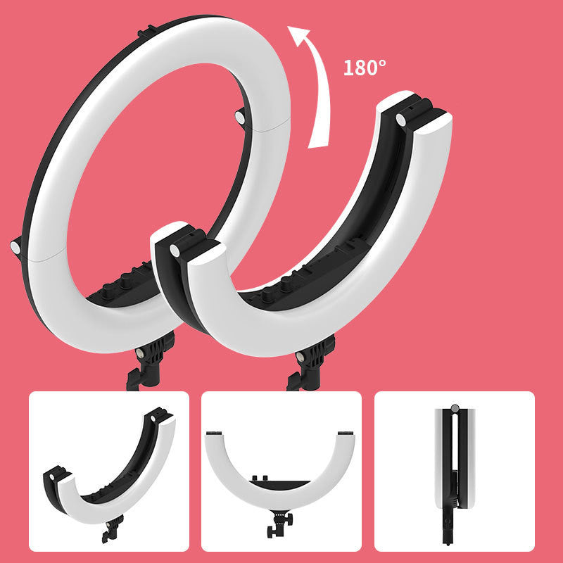 HKM-522643 18-Inch Folding Fill Light with Remote Control and Three Color Temperature Adjustments