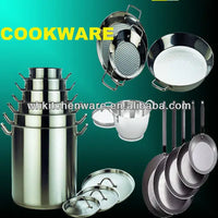 HKM-522643 Stainless Steel Commercial Kitchenware Set with Superior Heat Distribution
