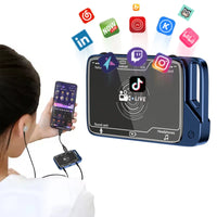 HKM-522835 Type-C 2-in-1 Live Streaming Audio Adapter for iPhone with Charging Capability