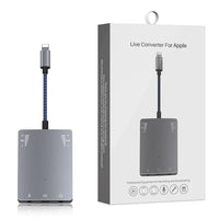 HKM-522835 Type-C 2-in-1 Live Streaming Audio Adapter for iPhone with Charging Capability