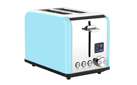 HKM-522835 Versatile Toaster with 1-6 Browning Levels and Reheat/Defrost Functions - LED Screen Display