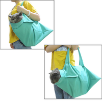 HKM-5228861 One Shoulder Crossbody Backpack for Cats with Front Paw Openings and Secure Zip Closure