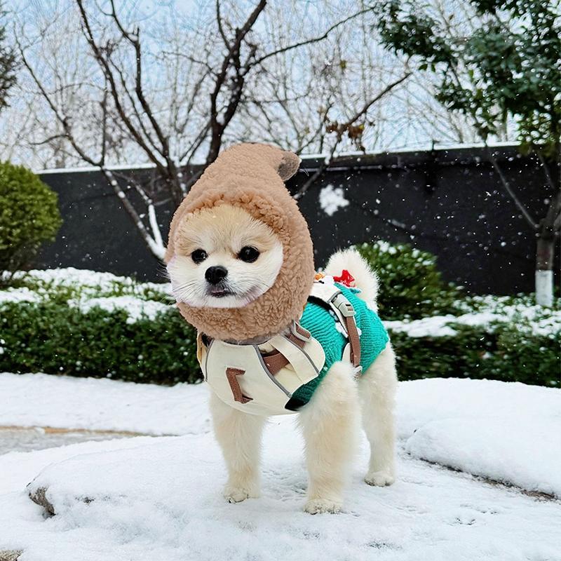 HKM-5231165 Cute Casual Winter Pet Hooded Hats - Various Styles for Small Pets